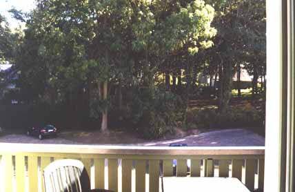 Blick vom Balkon