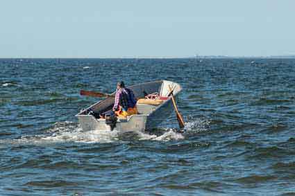 Fischer auf Fischfang